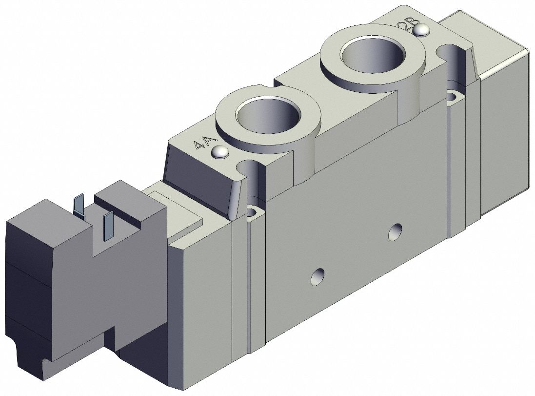 Solenoid Valve: SY9000 Series, Single Solenoid, Five-Way / Two-Position, 5 Ports, 24V DC, Locking