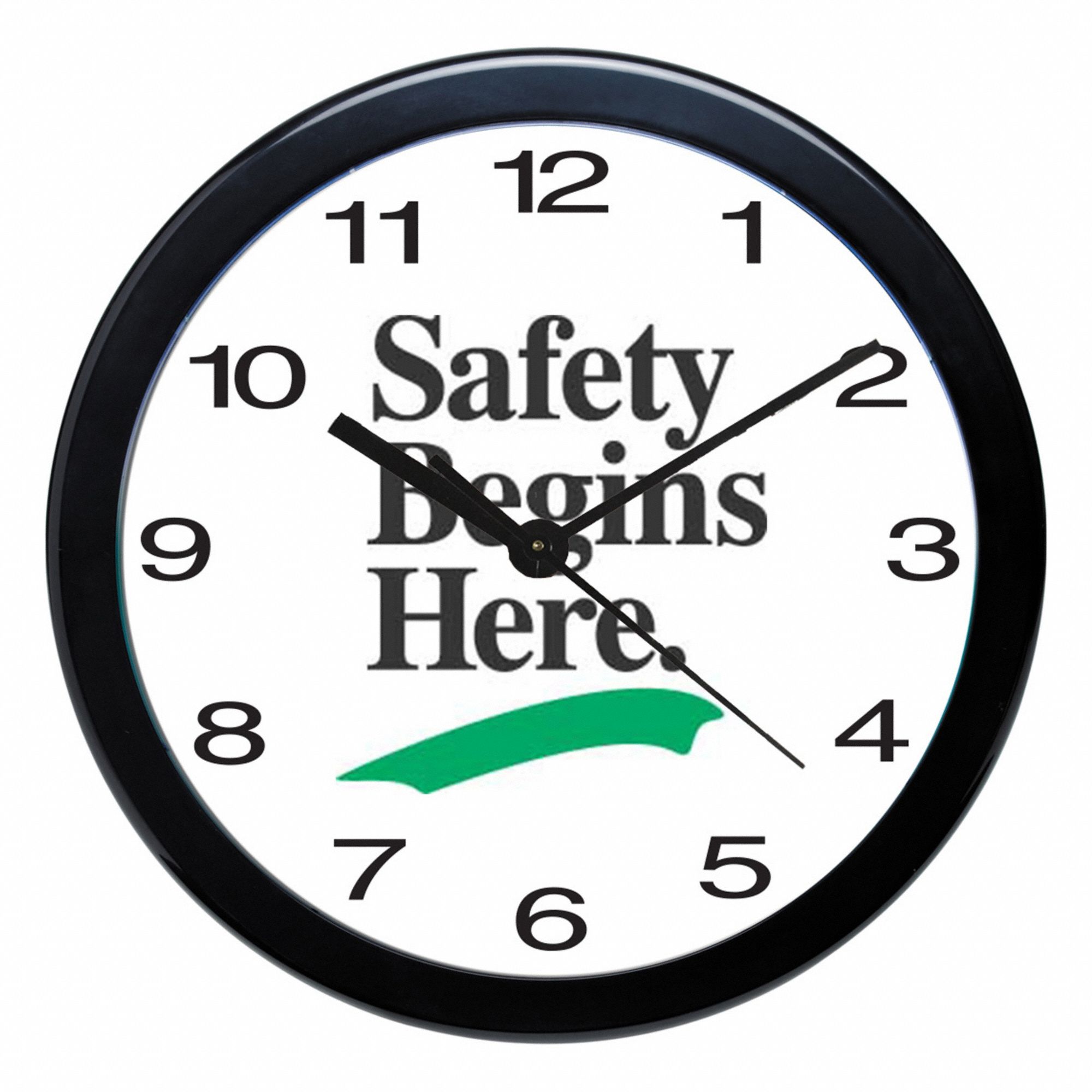 GRAINGER APPROVED 9724 Analog Clock,Polystyrene,12" Diameter 785R50