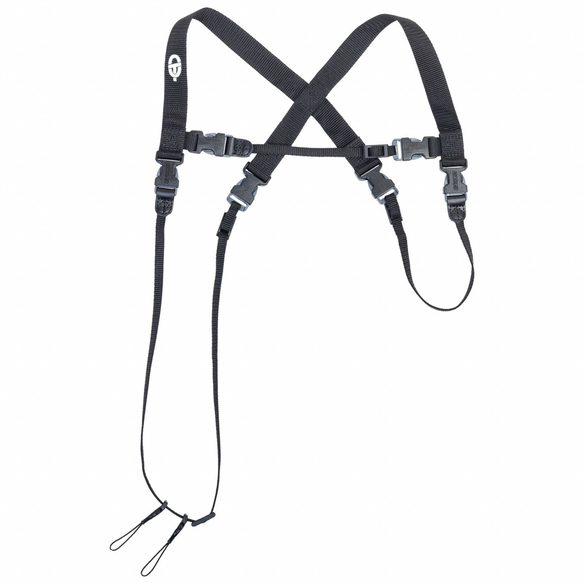 Scanner Harness: Nylon/Polyester, L, 3/8 in_1 in Wd, Black