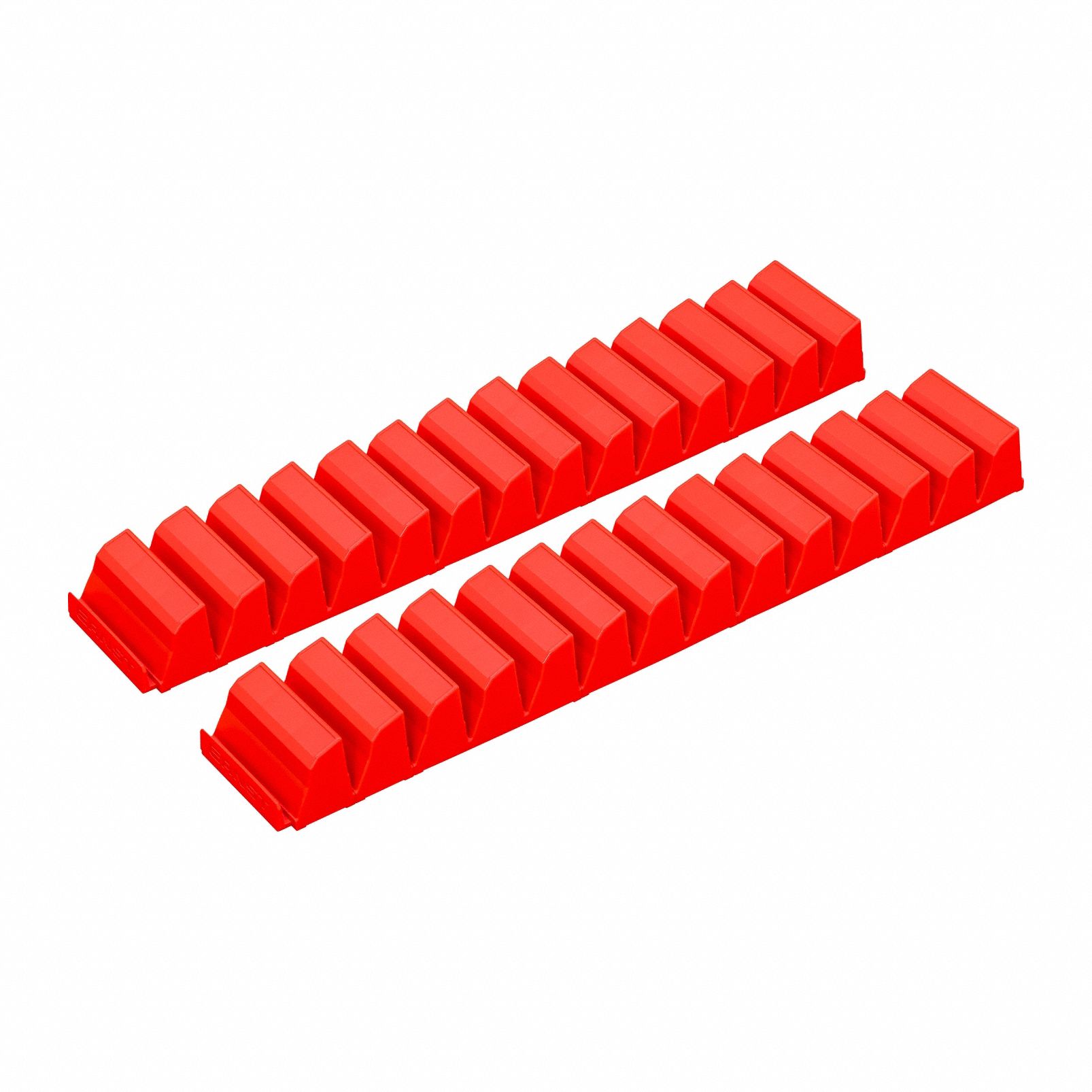Modular Screwdriver Organizer: Red, 2 1/4 in Overall Wd, 27 in Overall Lg