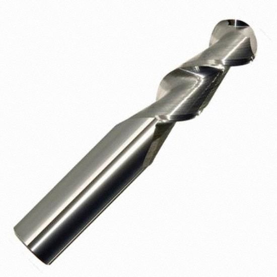 Ball End Mill: Carbide, 2 Flute, 1/2" Mill Dia, 1-1/4" LOC, 3" OAL, List 2015