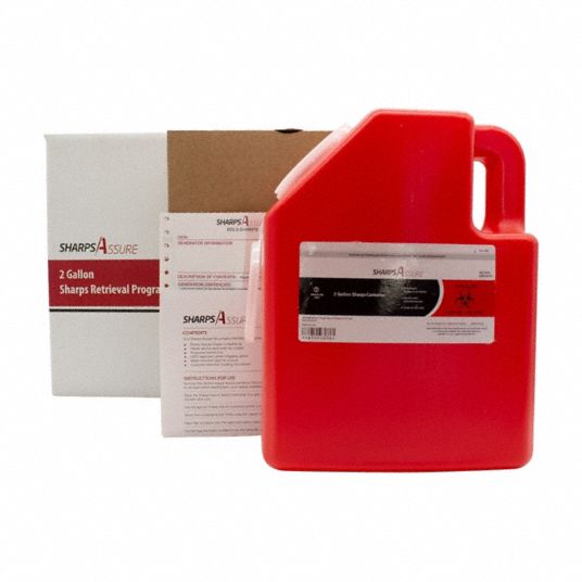 SHARPS ASSURE, 1 qt, 3 Count, Sharps Container - 426C29|SA3V