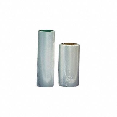 Shrink Film: 60 ga Thick, 12 in Roll Wd, 4, 375 ft Roll Lg, Clear, 210°F