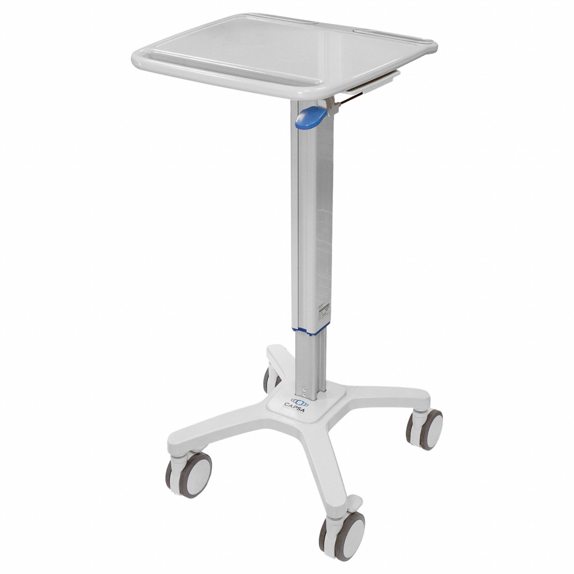 CAPSA HEALTHCARE, Aluminum, (4) Swivel with Brake, Laptop Cart - 816XC9 ...