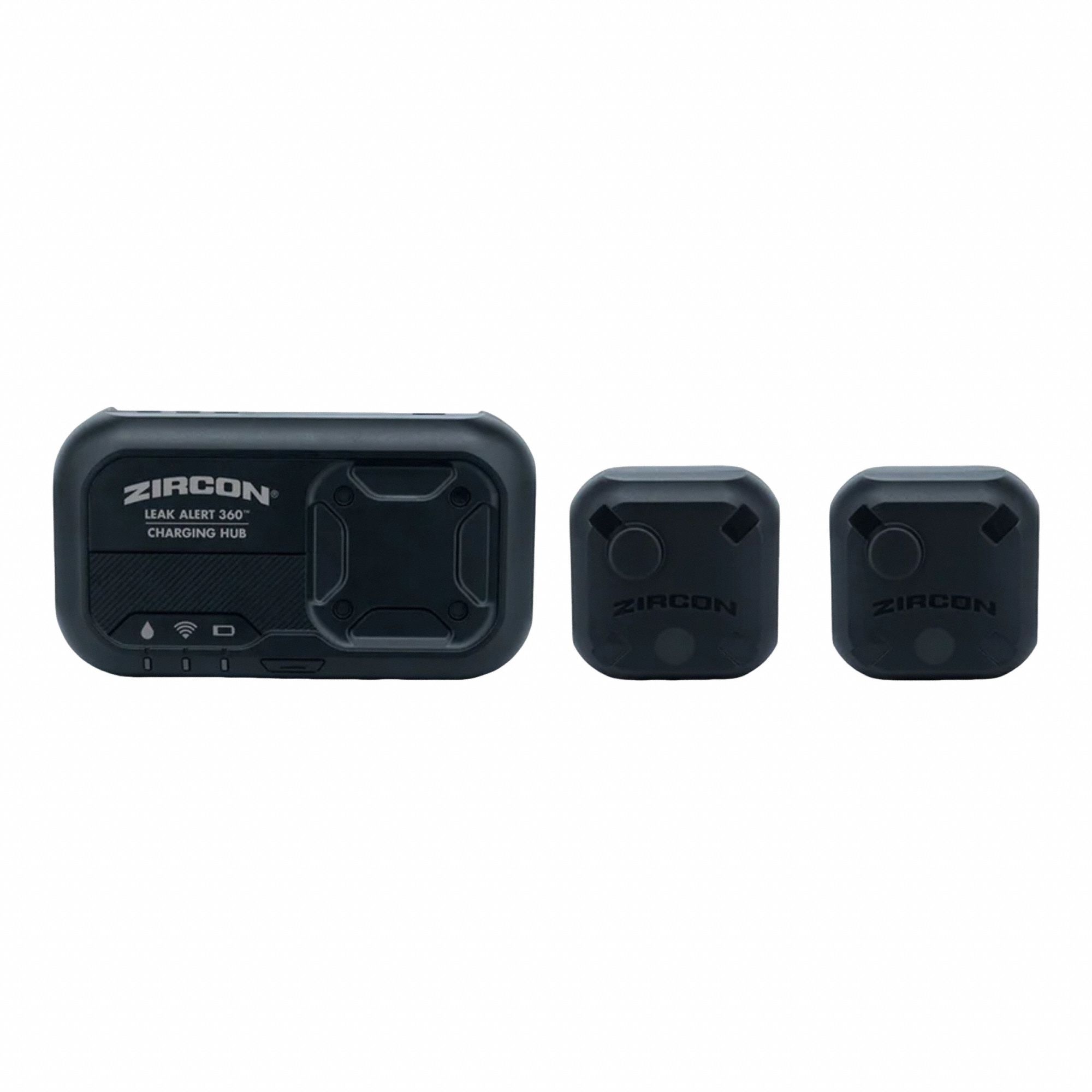 Water Detector and Alarm: Battery-Powered, 85 dBA, 104°F Max. Op Temp, 5V DC