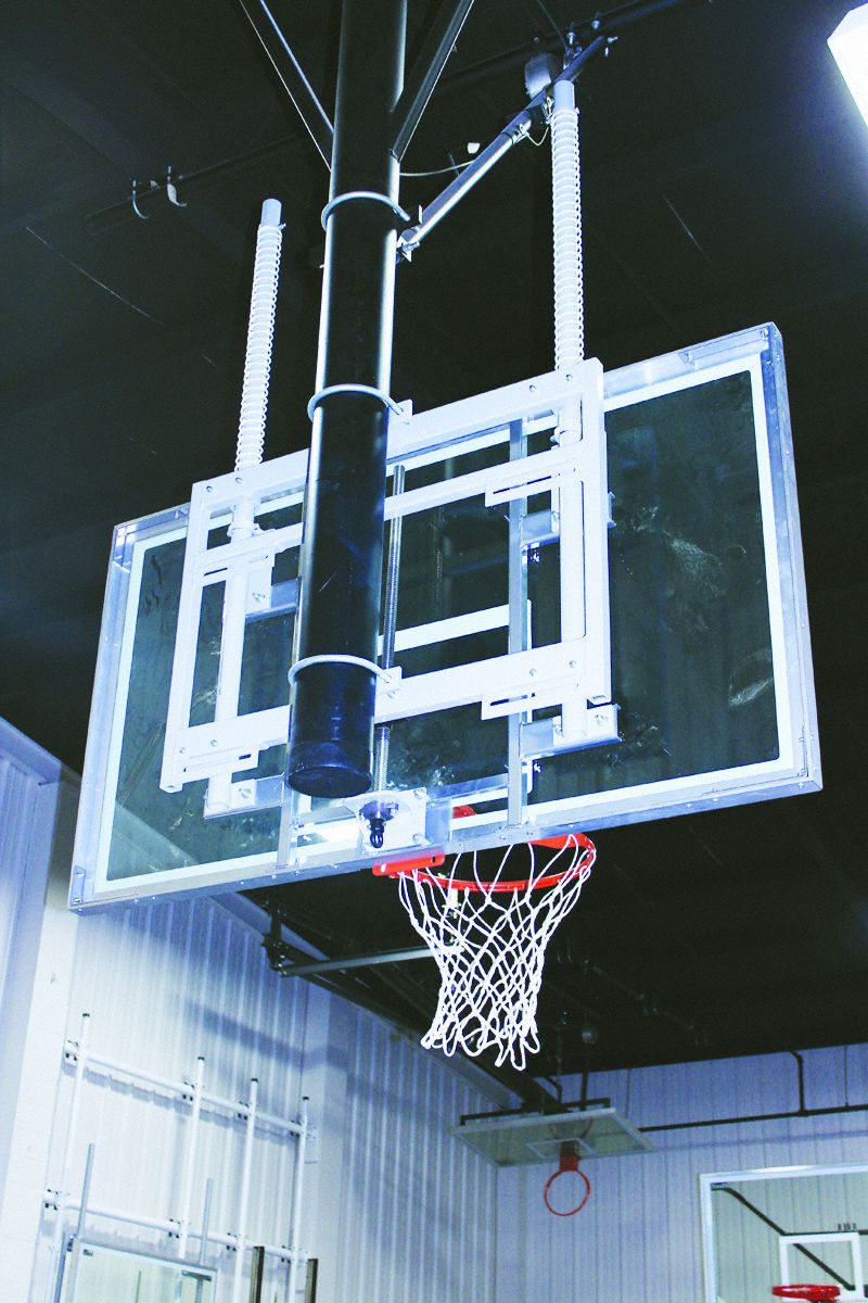 Fan Backboard Height Adjuster: Gray, 6 in Overall Ht, 44 in Overall Wd