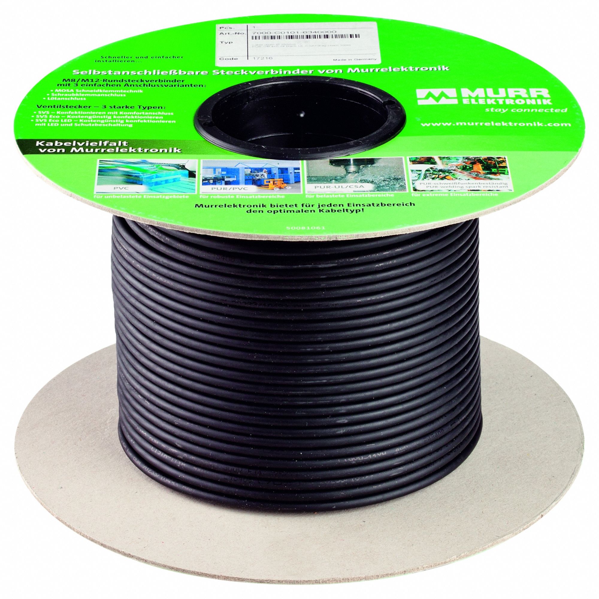 Control Cable: 22 AWG, 3 Conductors, 1, 640 ft, PVC Jacket, 300 V