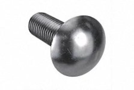 3/8-16 X 1" Carriage Bolts, Stainless Steel 18-8 (304), Round