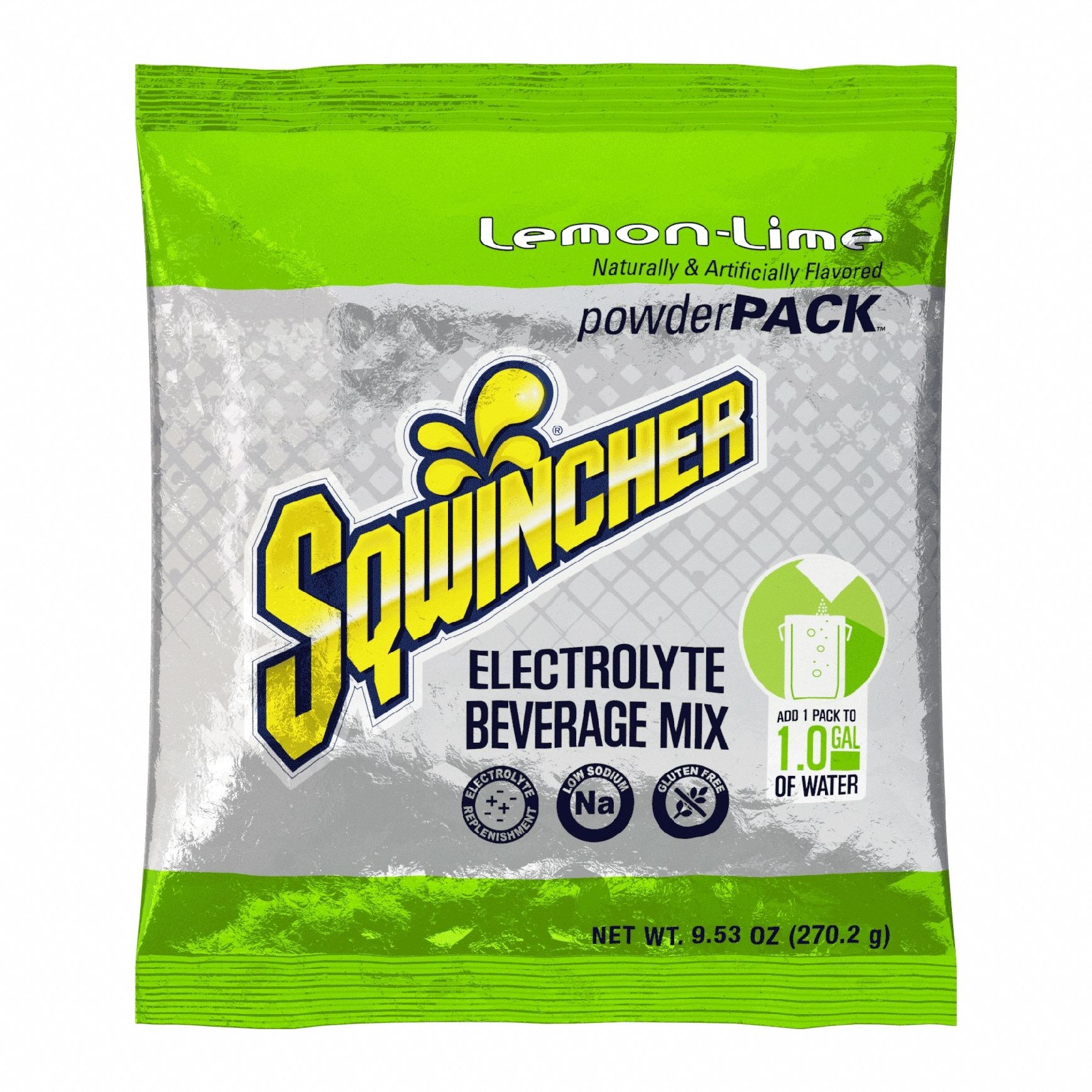 Sports Drink Mix: Lemon-Lime, Bulk, 9.5 oz Concentrate Per Pack, Full-Sugar, 20 PK