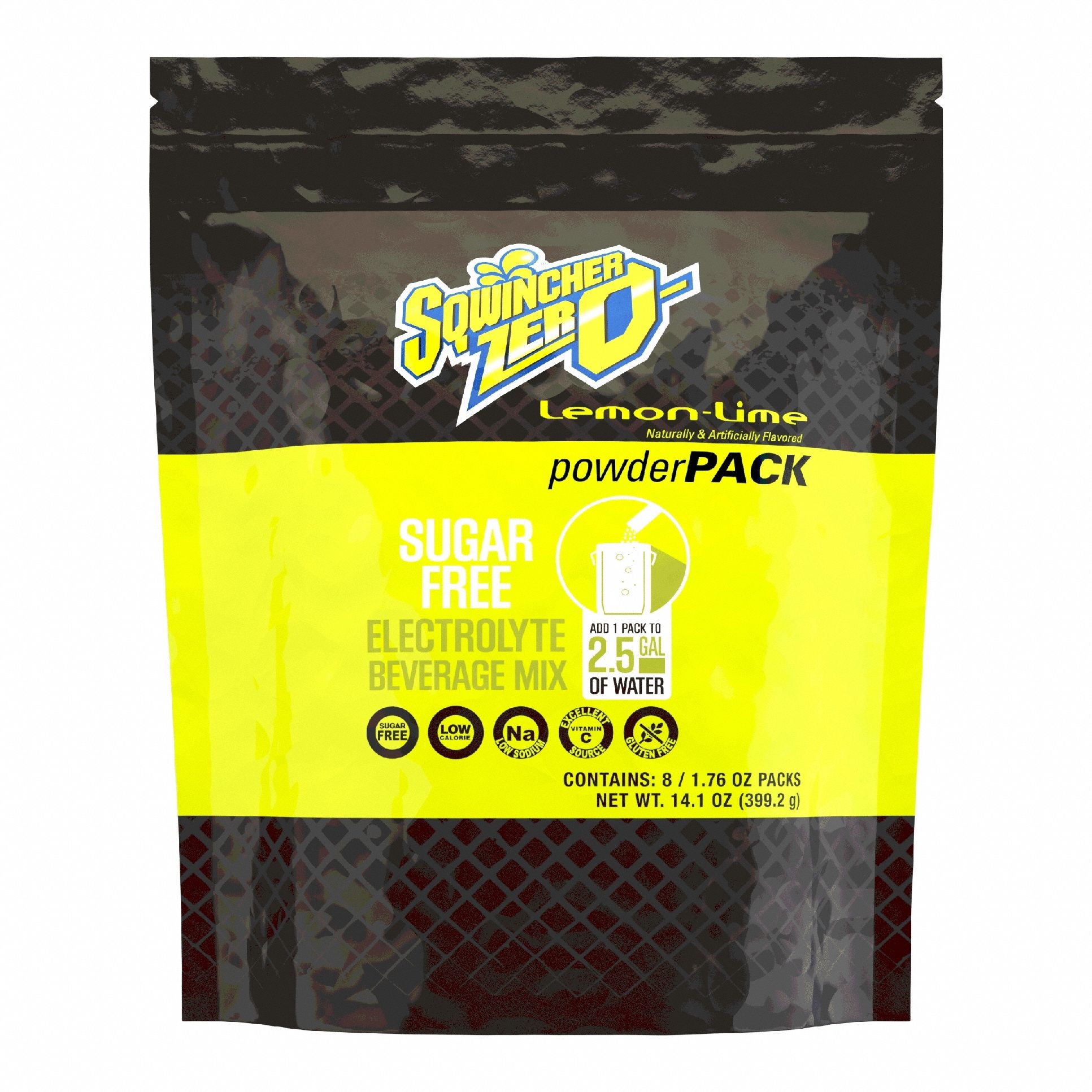 Sports Drink Mix: Lemon-Lime, Bulk, 20 oz Concentrate Per Pack, Sugar-Free, 8 PK