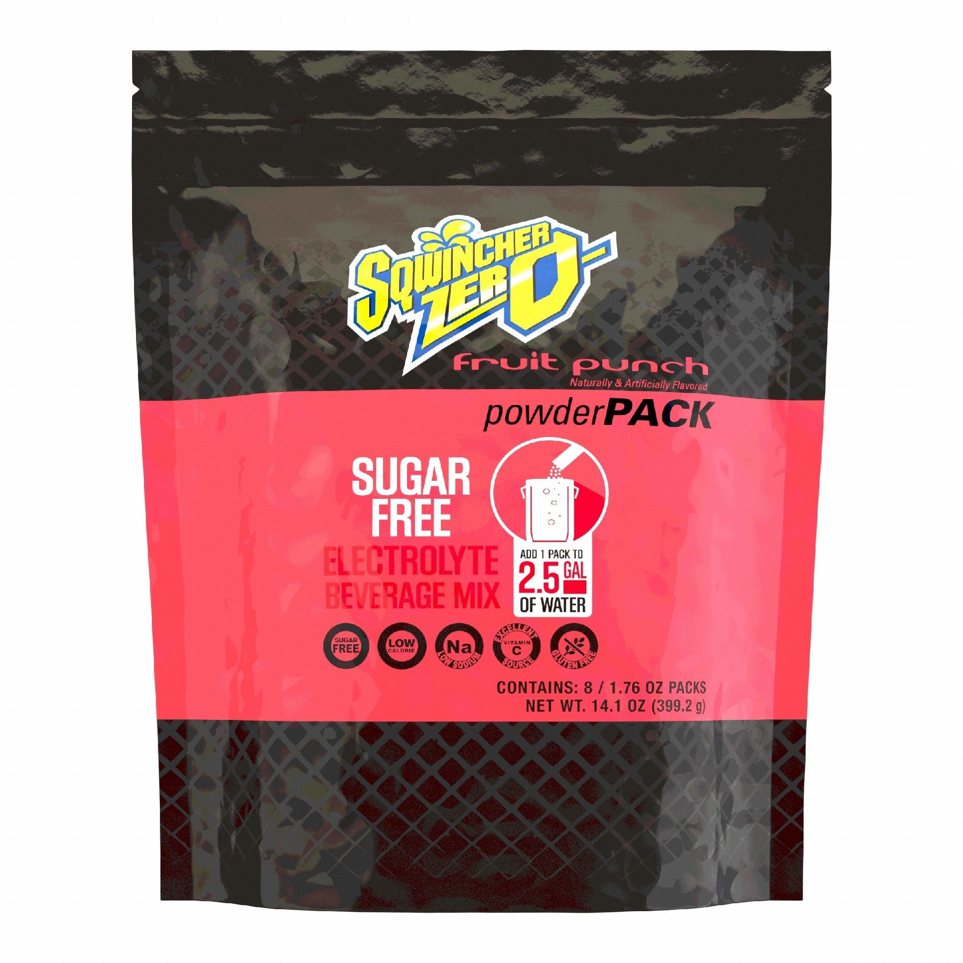 Sports Drink Mix: Fruit Punch, Bulk, 20 oz Concentrate Per Pack, Sugar-Free, 8 PK