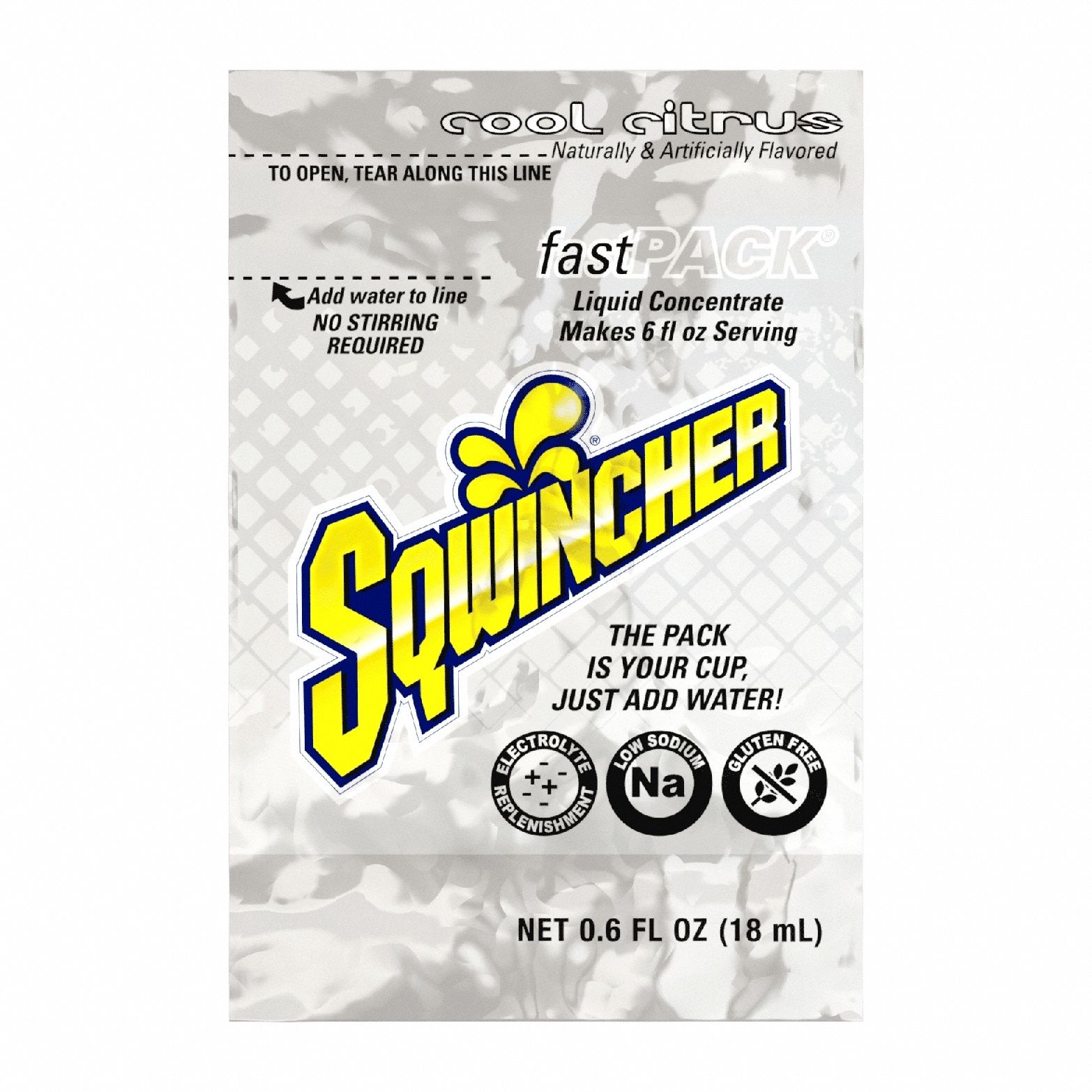 Sports Drink Mix: Cool Citrus, Single-Serve, 0.6 fl oz Concentrate Per Pack, 50 PK