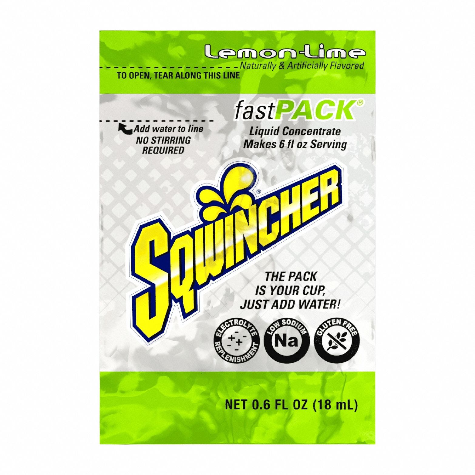 SQWINCHER, Lemon-Lime, Single-Serve, Sports Drink Mix