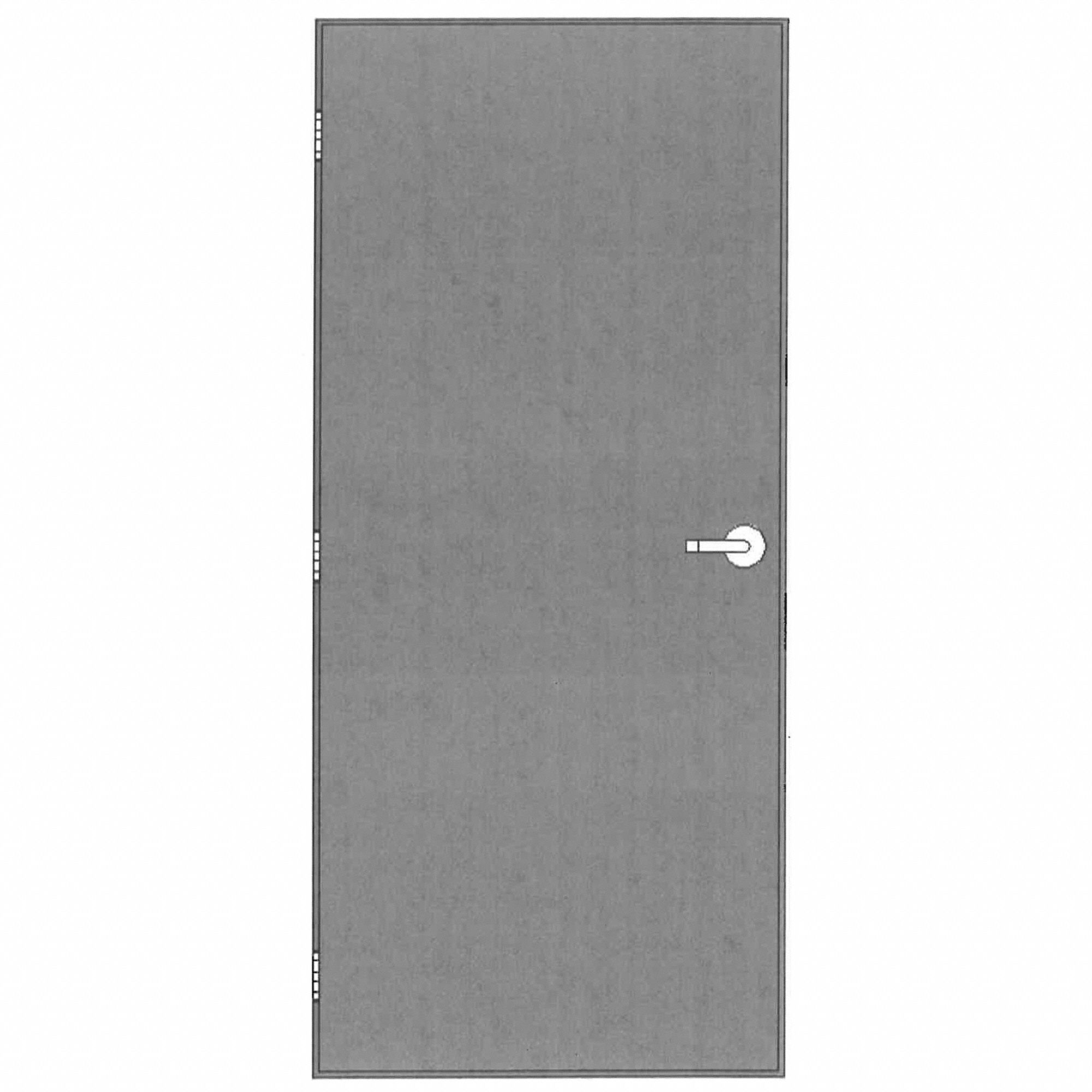 Security Door with Frame: No Window, 81 1/2 in Door Opening Ht, 32 5/8 in Door Opening Wd