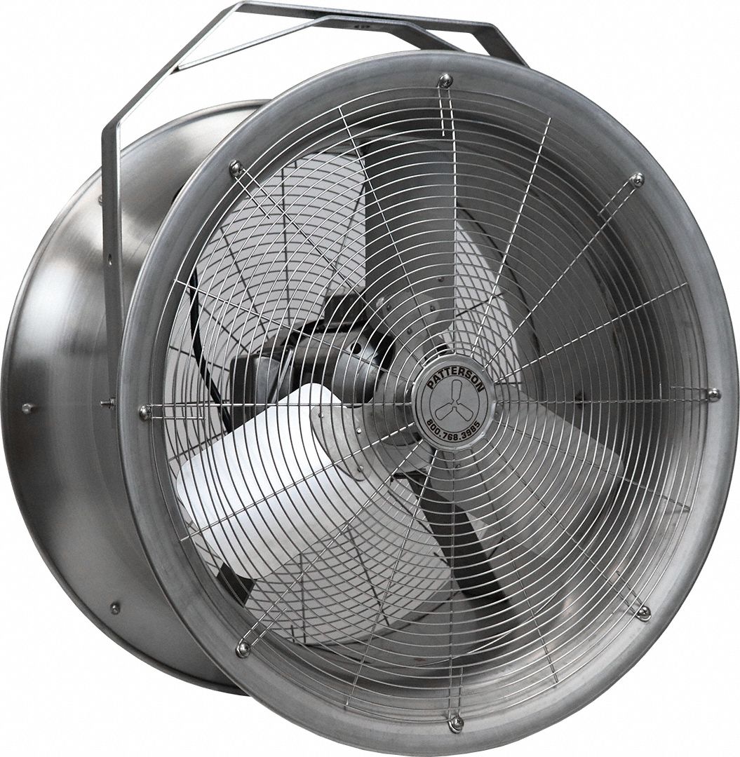 FanHead 30inDia StainlessSteel Silver