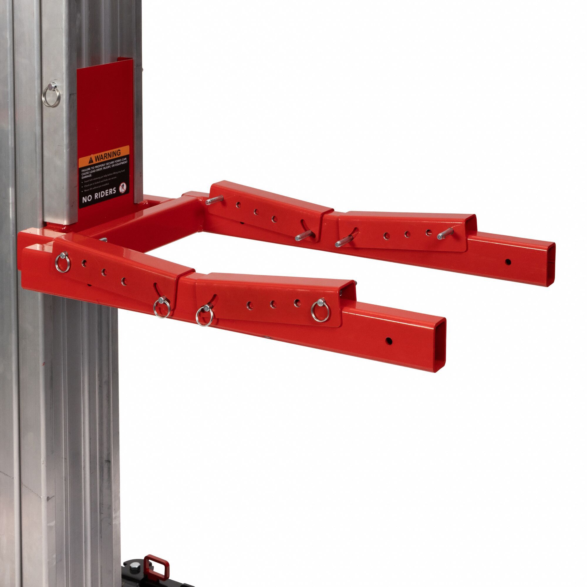 Pipe Cradle Kit: For 408AA2/408AA3/408AA4, 8 in L x 2 in W x 2 in H, Red, Steel, For JML-APC