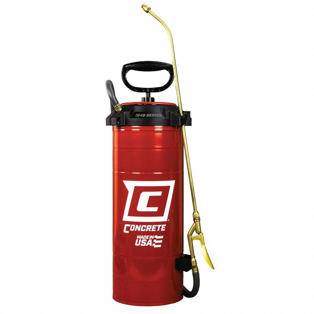 Handheld Sprayer: Spot, 3 1/2 gal Tank, Steel Tank, 25 ft Max Spray Distance, 60 psi