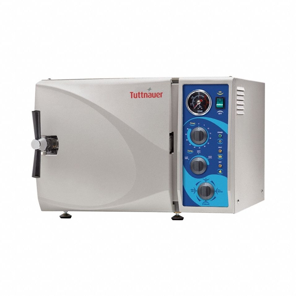 Autoclave: 23 L Capacity, 134°C Max Temp, 20 in Overall Wd, 20 in Overall Dp