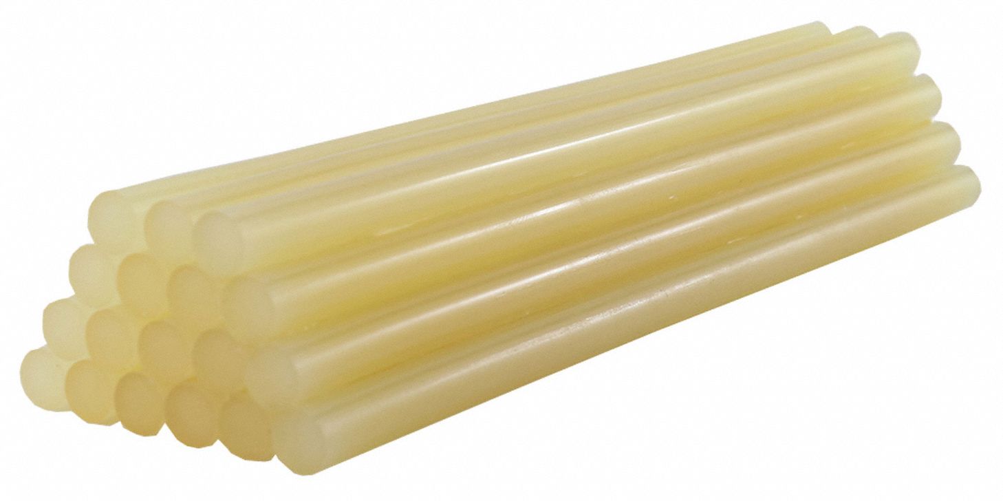 Hot Melt Adhesive: 711, Smooth Sticks, 7/16 in Dia, 10 in Lg, Tan, 25 lb Pack Qty, 450 PK