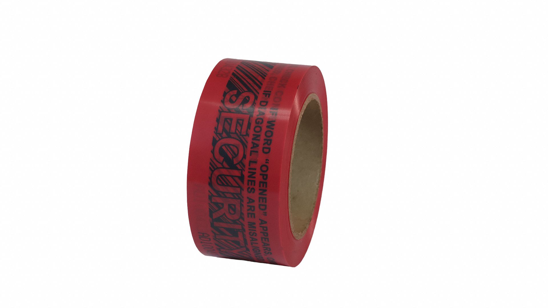 Tamper Evident Tape: 2 mil Tape Thick, Red, Security Tape/Opened, 2 in x 180 ft
