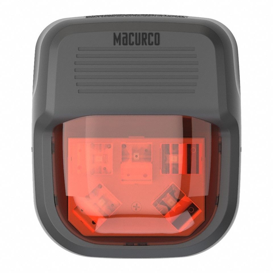 Gas Detector Strobe: Macurco 6 Series Detectors/Macurco Control Panels, Calibration Gas, Red