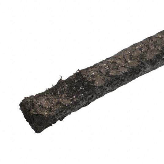 Cotton, Graphite/Oil Lubricant, Rope-Style Compression Packing Seals ...