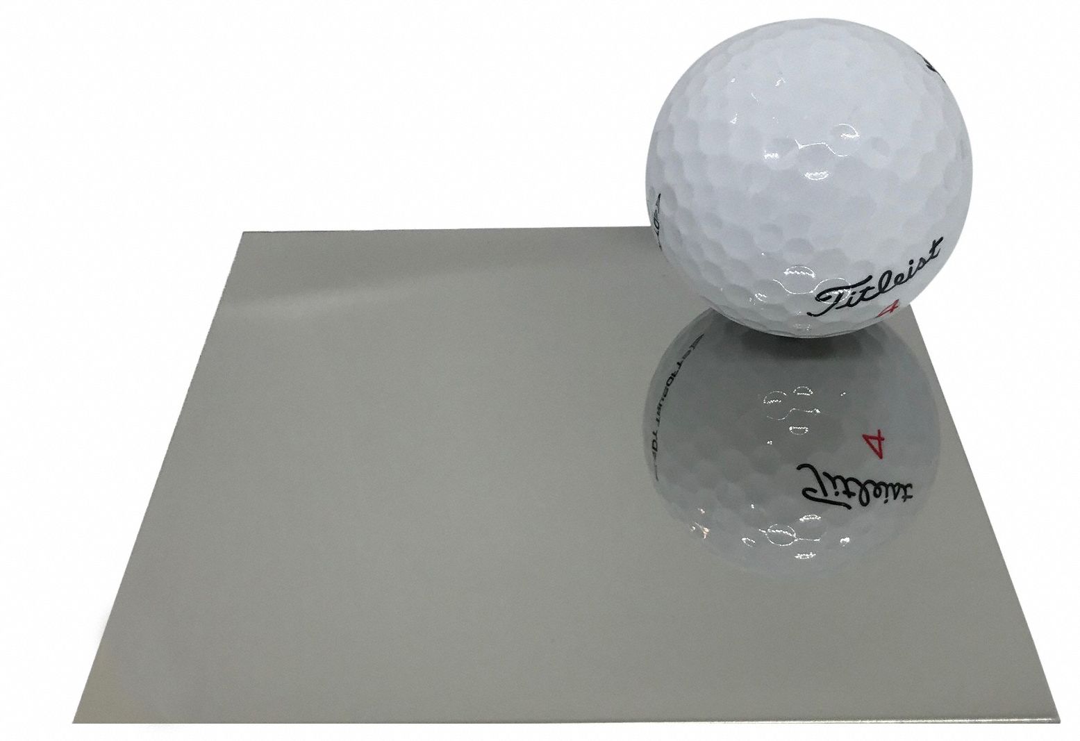 Stainless Steel Sheet, 10 ft - L: 304, 4 ft x 10 ft Nominal Size (WxL), 0.035 in Thick, Mirror, BA