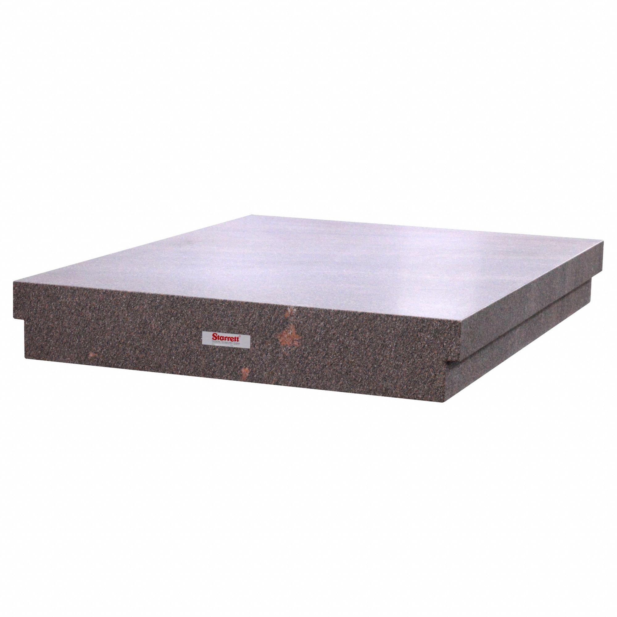 STARRETT, 12 in x 12 in/300 mm x 300 mm Surface Size, Two Ledges Edge