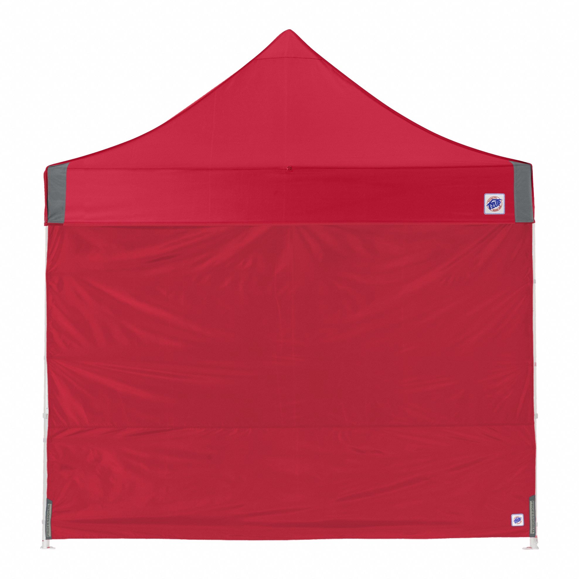Sidewall: Red, Hook and Loop Attachment/Truss Clips, Polyester, 120 in Overall Wd, SWPRO310PN