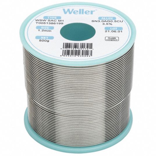 T0051386199, WSW SAC M1 solder wire 1.2mm, 500gr. Sn3.0Ag0.5Cu