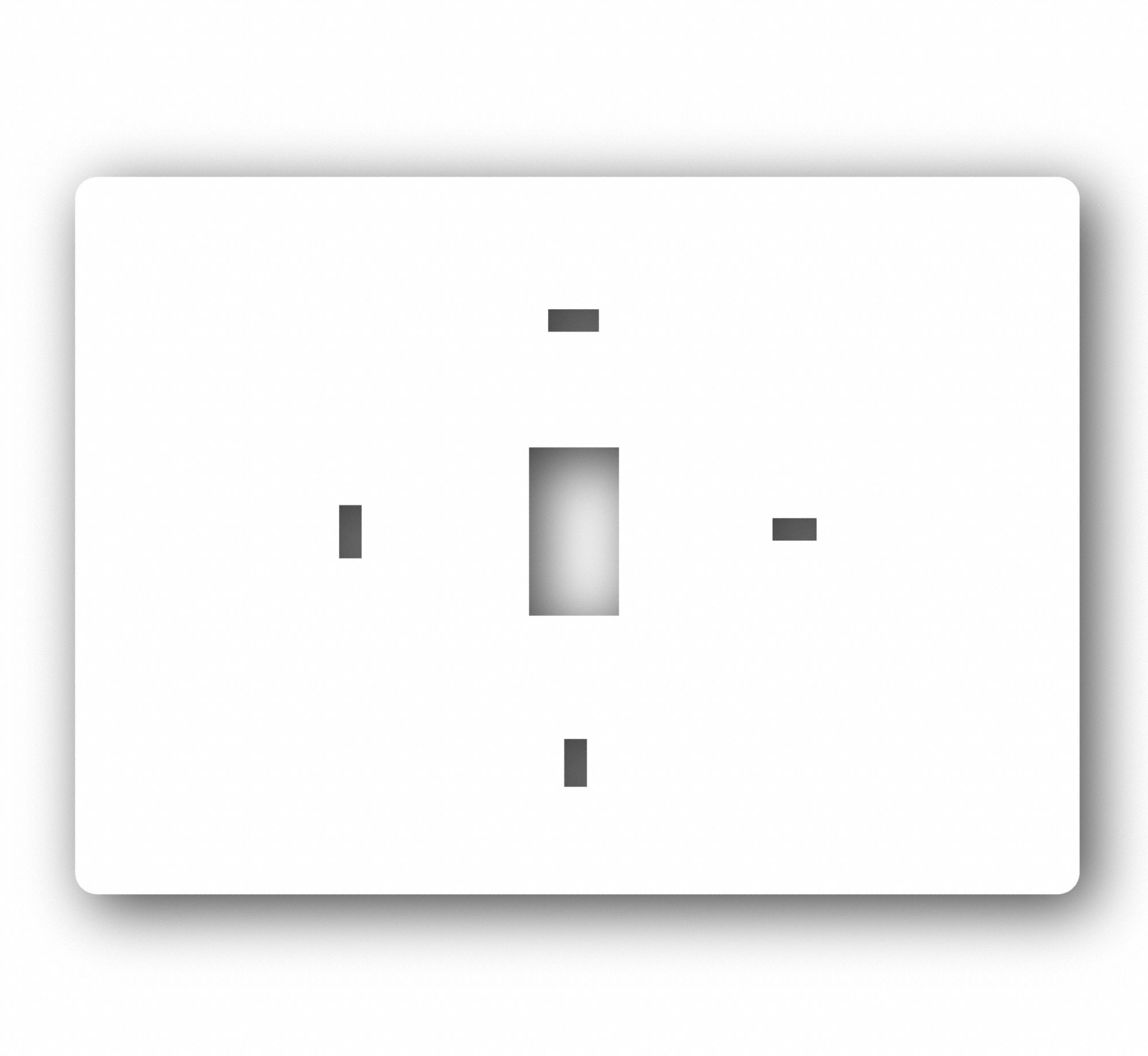 Wall Cover Plate: Pro 1, Horizontal / Rectangle/Vertical / Rectangle, Cover Plate