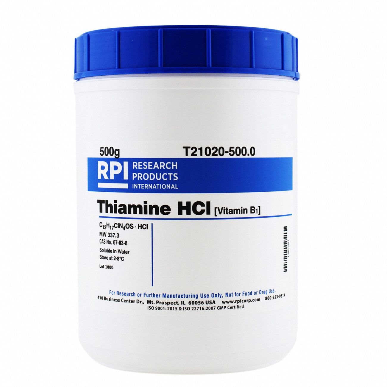 Thiamine HCl (Vitamin B1), 500g