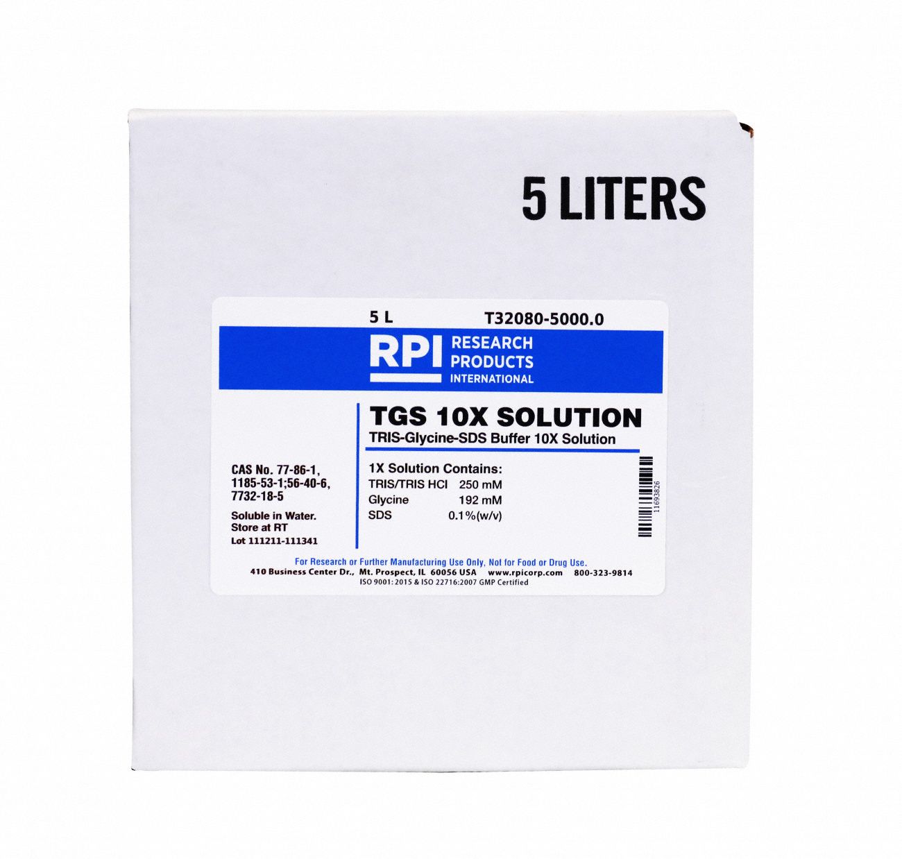TRIS-GLYCINE-SDS 10x Solution, 5L