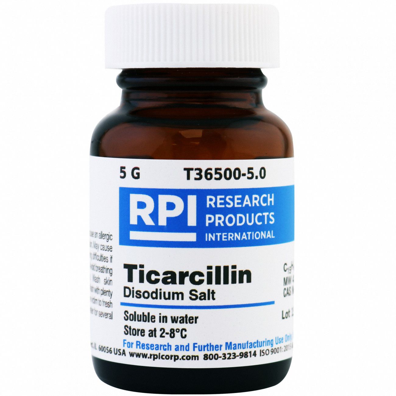 Ticarcillin,  Disodium Salt, 5g