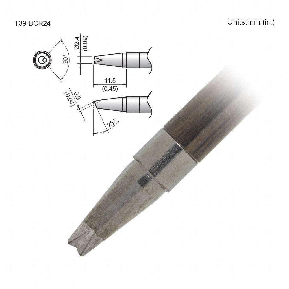 Soldering Tip, T.W. 2.4 mm, T.L. 11.5 mm