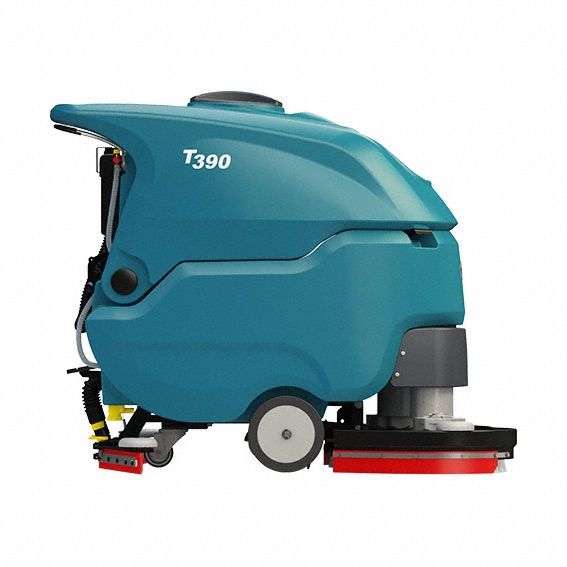 Floor Scrubber: Disk Deck, 28 in Cleaning Path Wd, 17 gal Solution Tank Capacity, T390