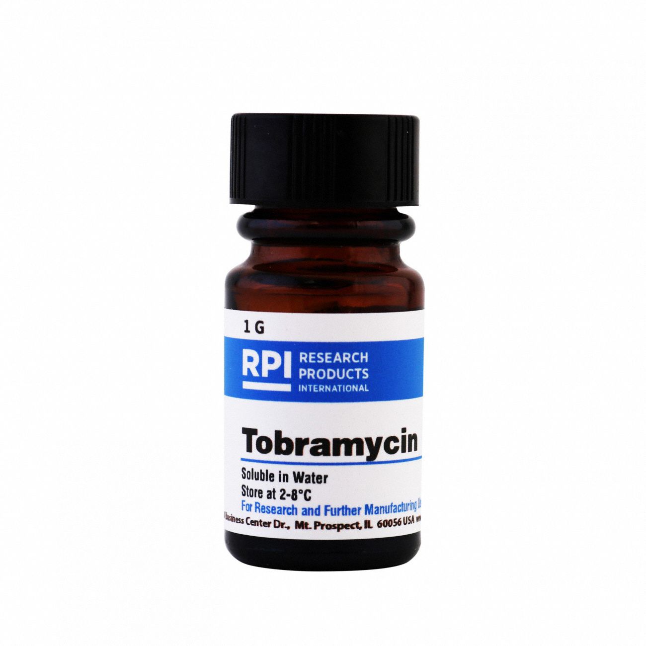 Tobramycin [O-3-Amino-3-Deoxy-α-D-Glucopyranosyl-(1-6)-O-[2, 6-Diamino-2, 3, 6-Trideoxy-α-D-Ribohexopyranosyl-(1-4)]-2-Deoxy-D-Streptamine] Research or Further Manufacturing Use Only