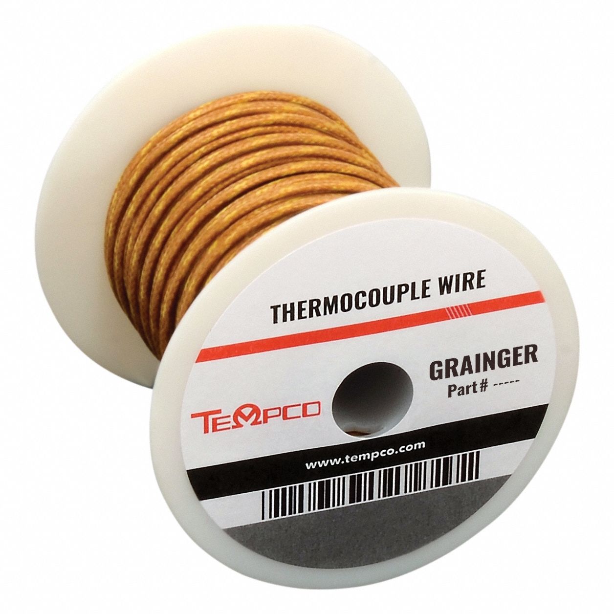 Thermocouple Wire: Type J, 24 AWG Conductor Size, 250 ft