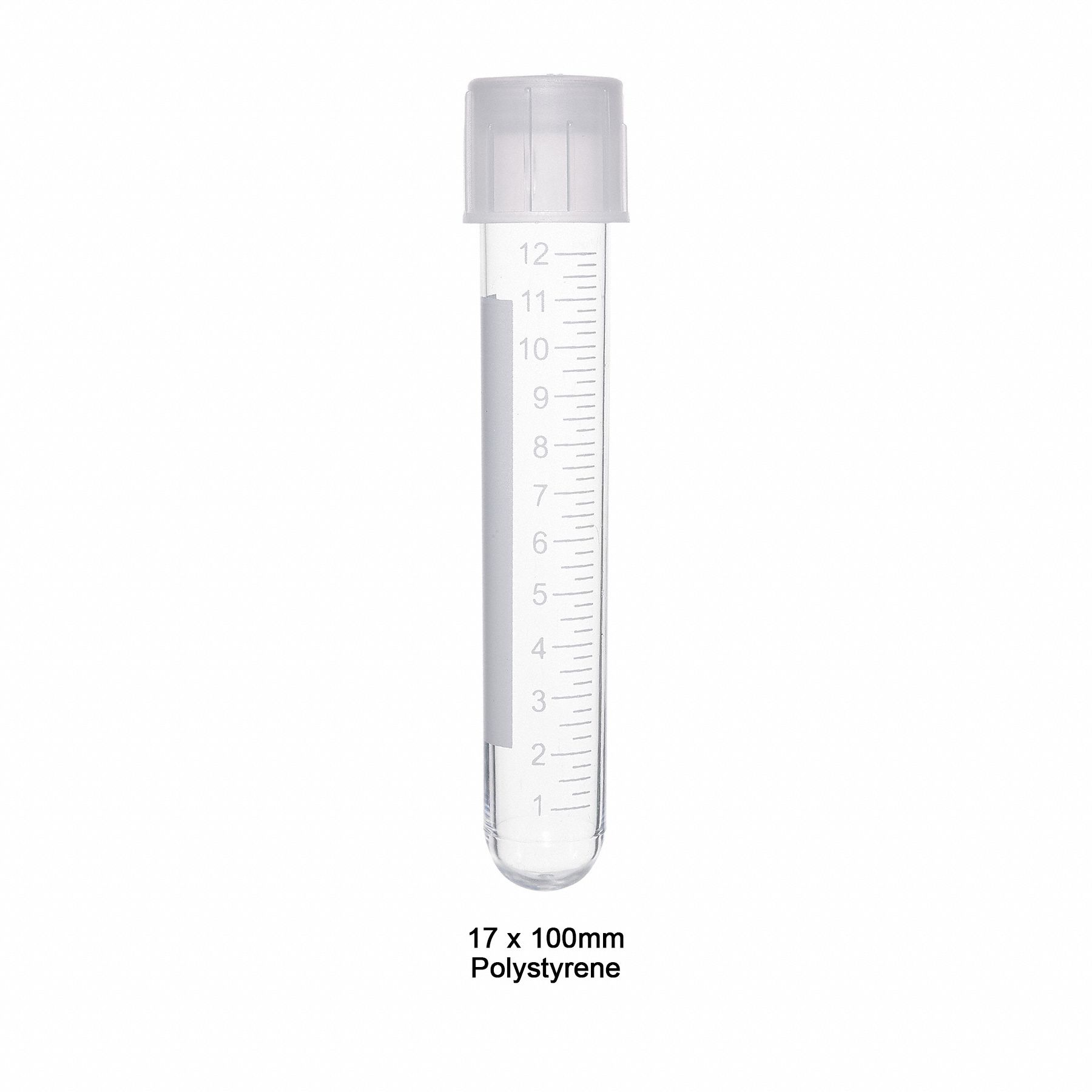Culture Tube, Polystyrene, Culture Tube - 411AR7|T8225 - Grainger