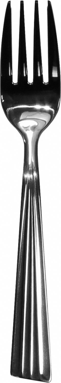 Salad Fork: Tarpon, 18/8, Stainless Steel, 6 1/4 in Overall Lg, Silver
