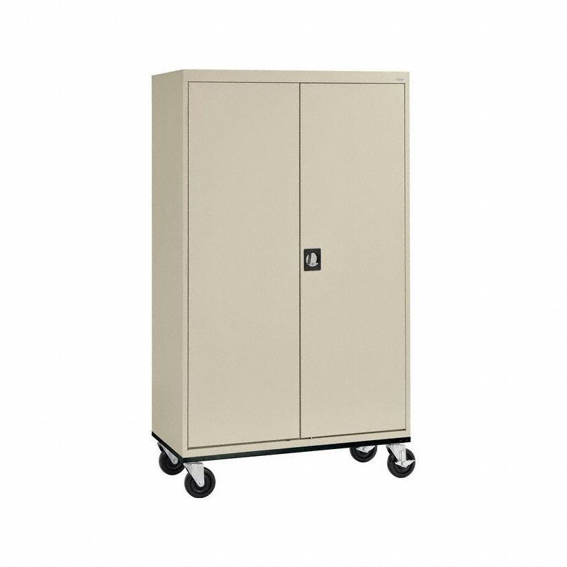 SANDUSKY, Casters, 46 in x 24 in x 78 in, Storage Cabinet - 8DYK6 ...