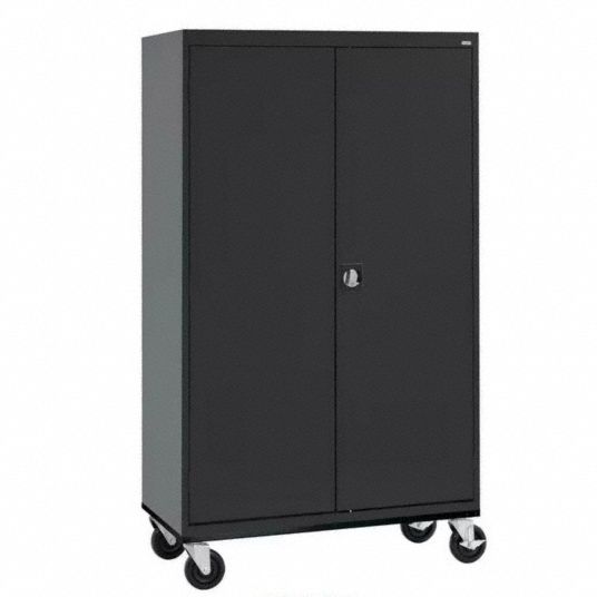SANDUSKY, Casters, 46 in x 24 in x 78 in, Storage Cabinet - 5DCT3
