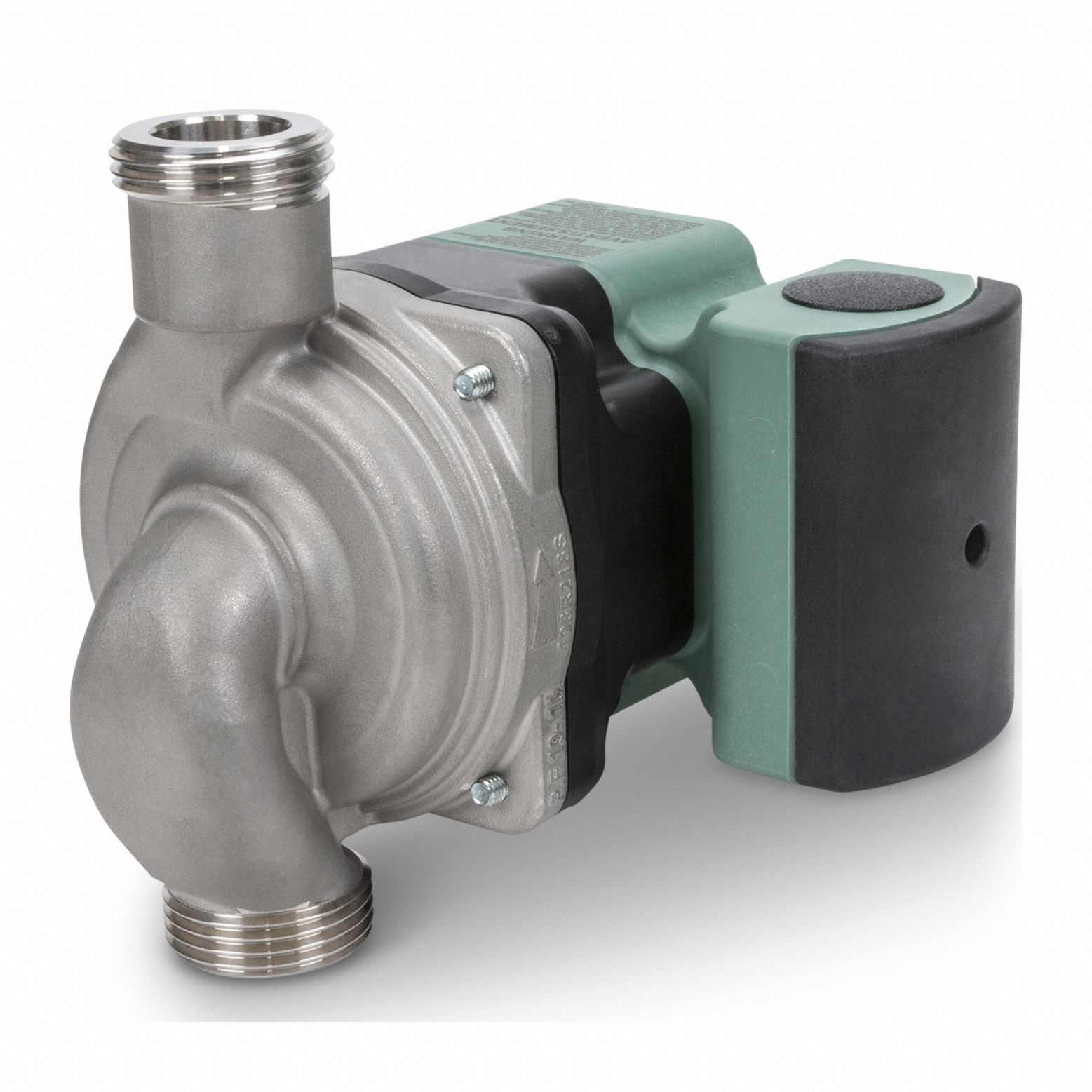 Circulating Pump: 1/25 hp HP, 120V AC, Stainless Steel, Variable, 16 gpm, 18 ft Max. Head (MPN VR1816-DY2-US2W00). Key specifications — Nameplate Voltage: 120V AC; Connection Type: Union; Brand: TACO; Includes Volute: Volute Included; System Type: Hydronic.