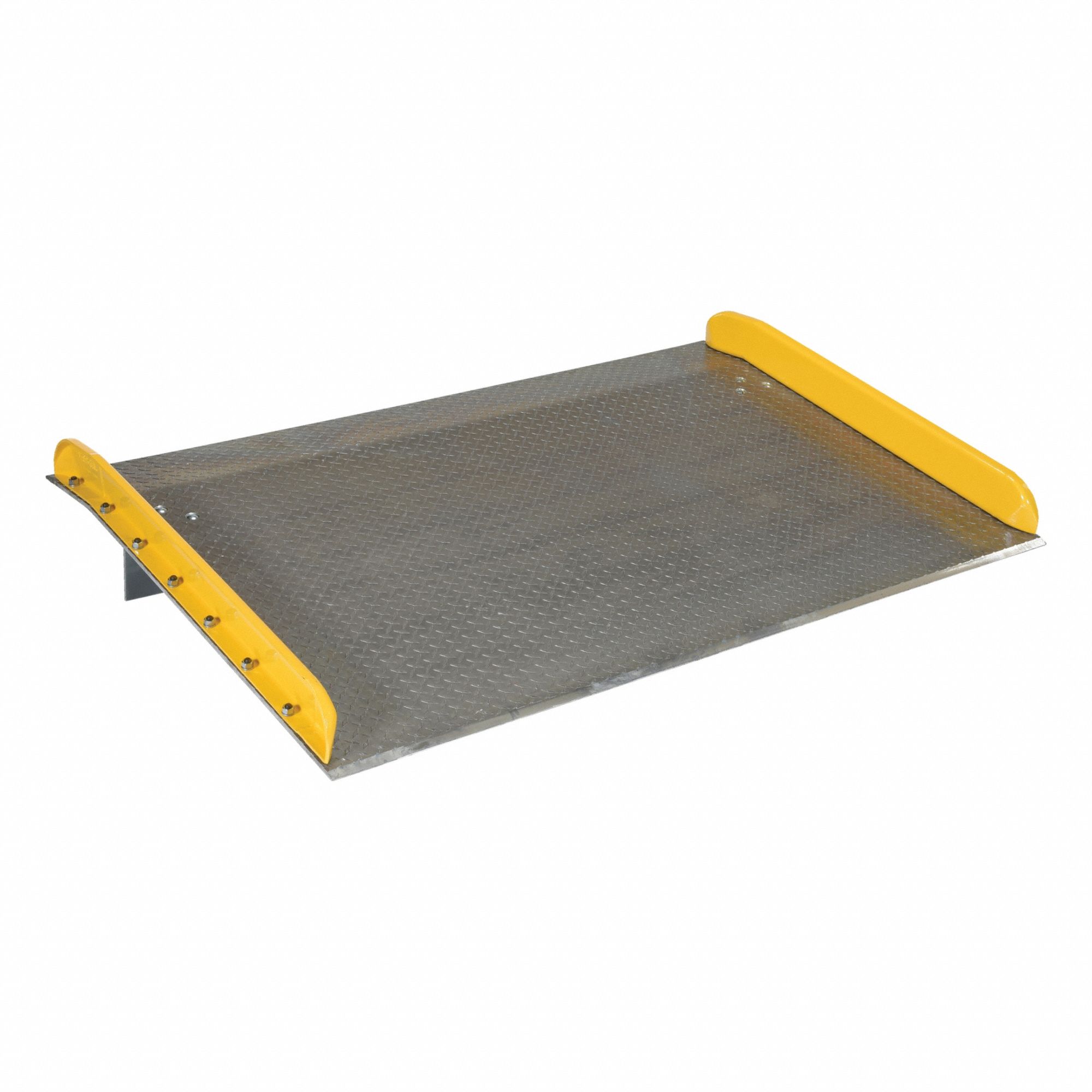 DOCK BOARD, 20,000 LB LOAD CAPACITY, 48 IN OVERALL L, 72 IN OVERALL W, DIAMOND TREADPLATE