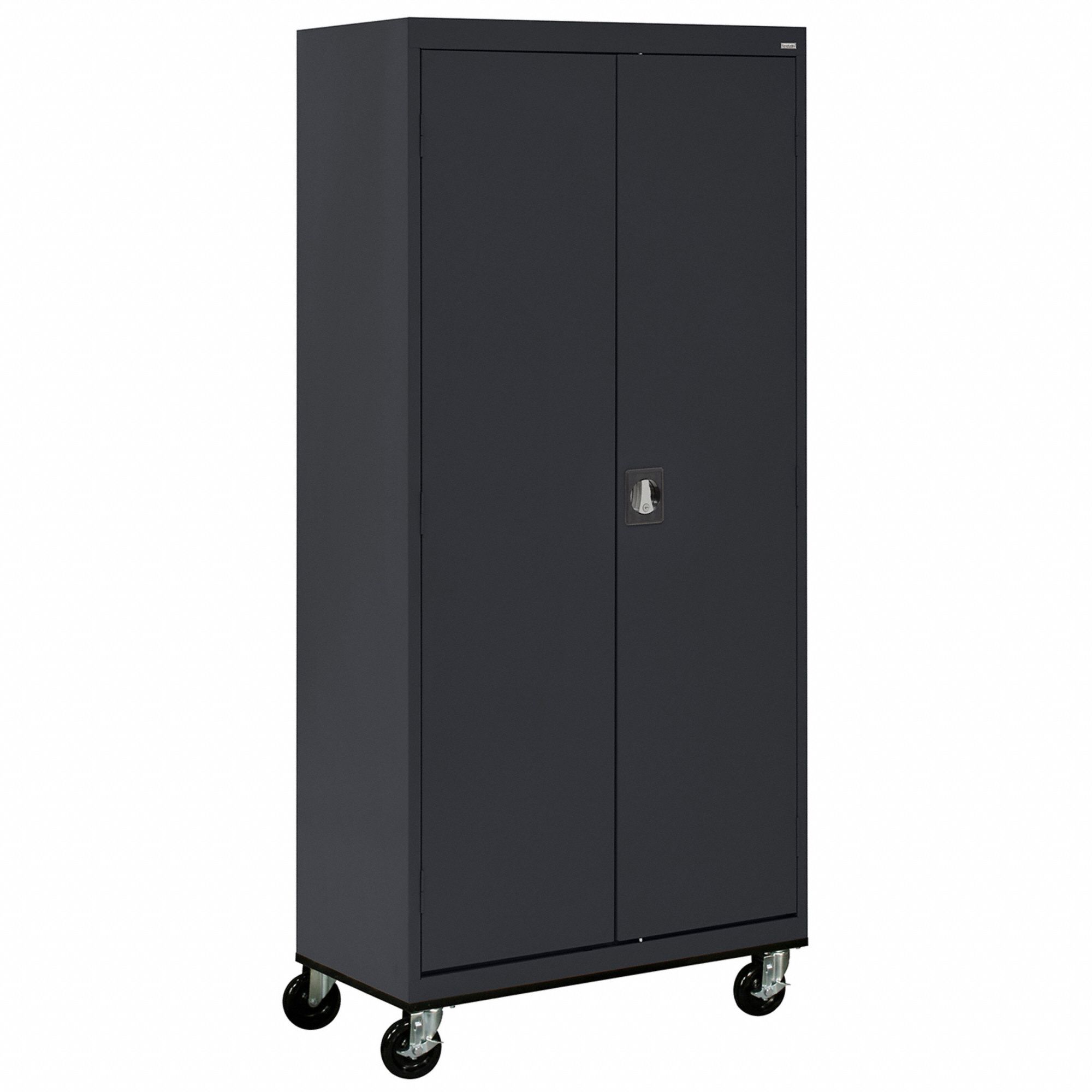 Storage Cabinet: Hanging Rods/Shelves, Black, Full Ht (59" and Taller), 36 in Overall Wd