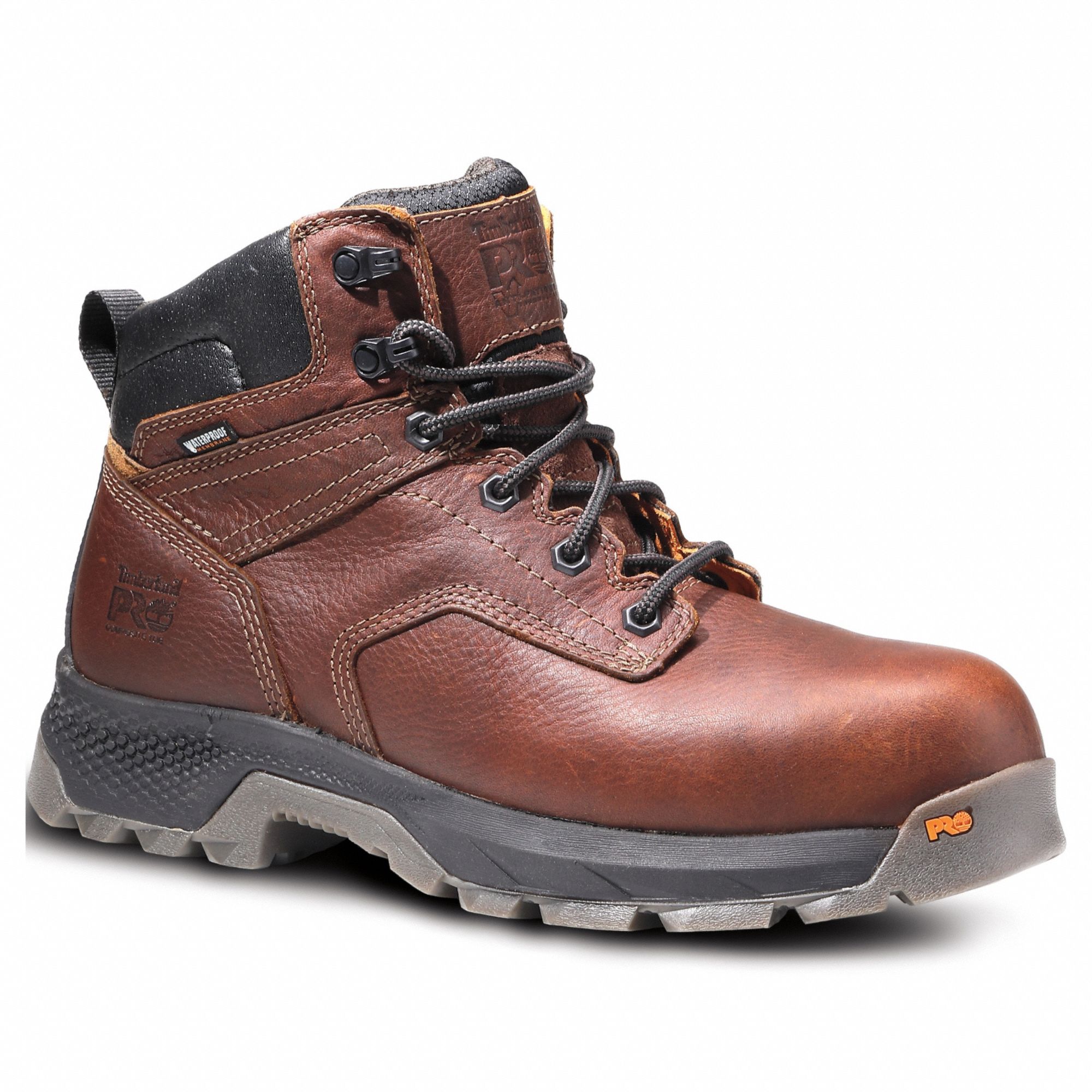 6-Inch Work Boot: Men's, Size 10 1/2, XW, Brown, Composite Toe Cap, Removable Insole