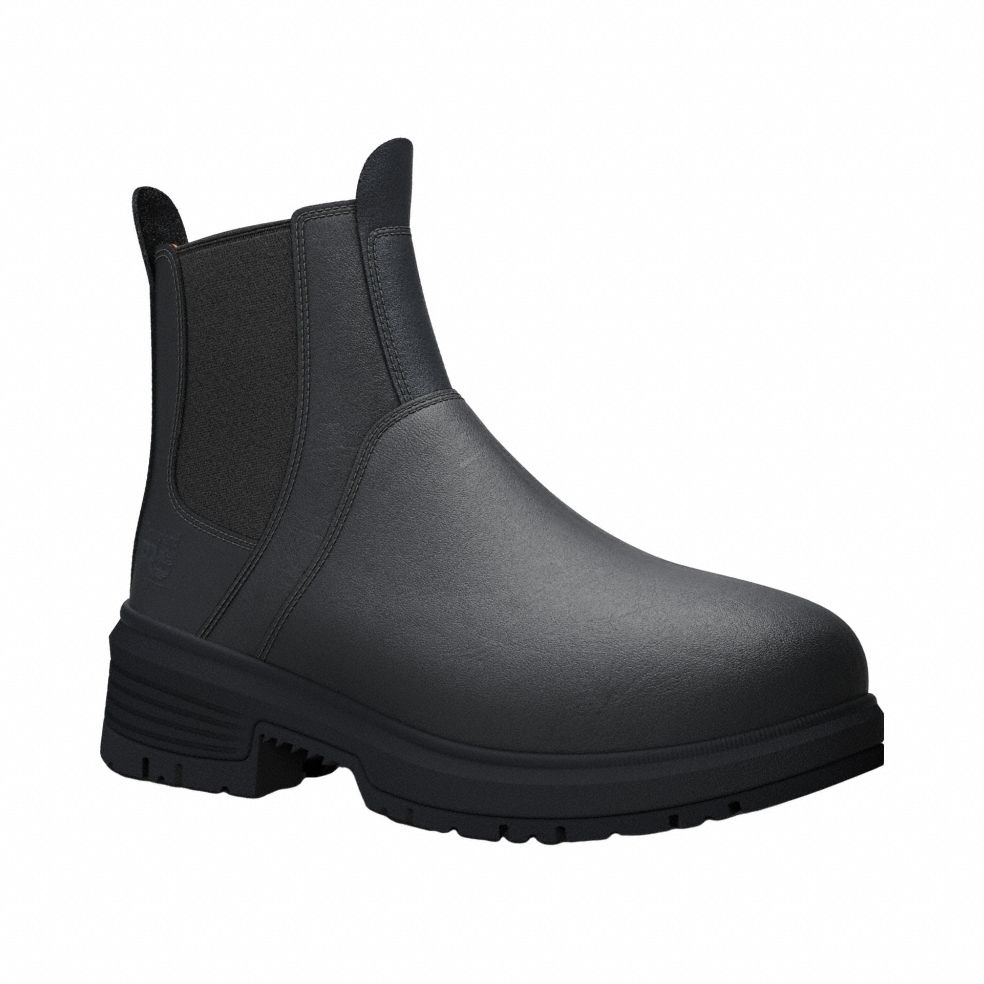 Chelsea Boot: Women's, Size 9 1/2, M, Black, Composite Toe Cap, Removable Insole