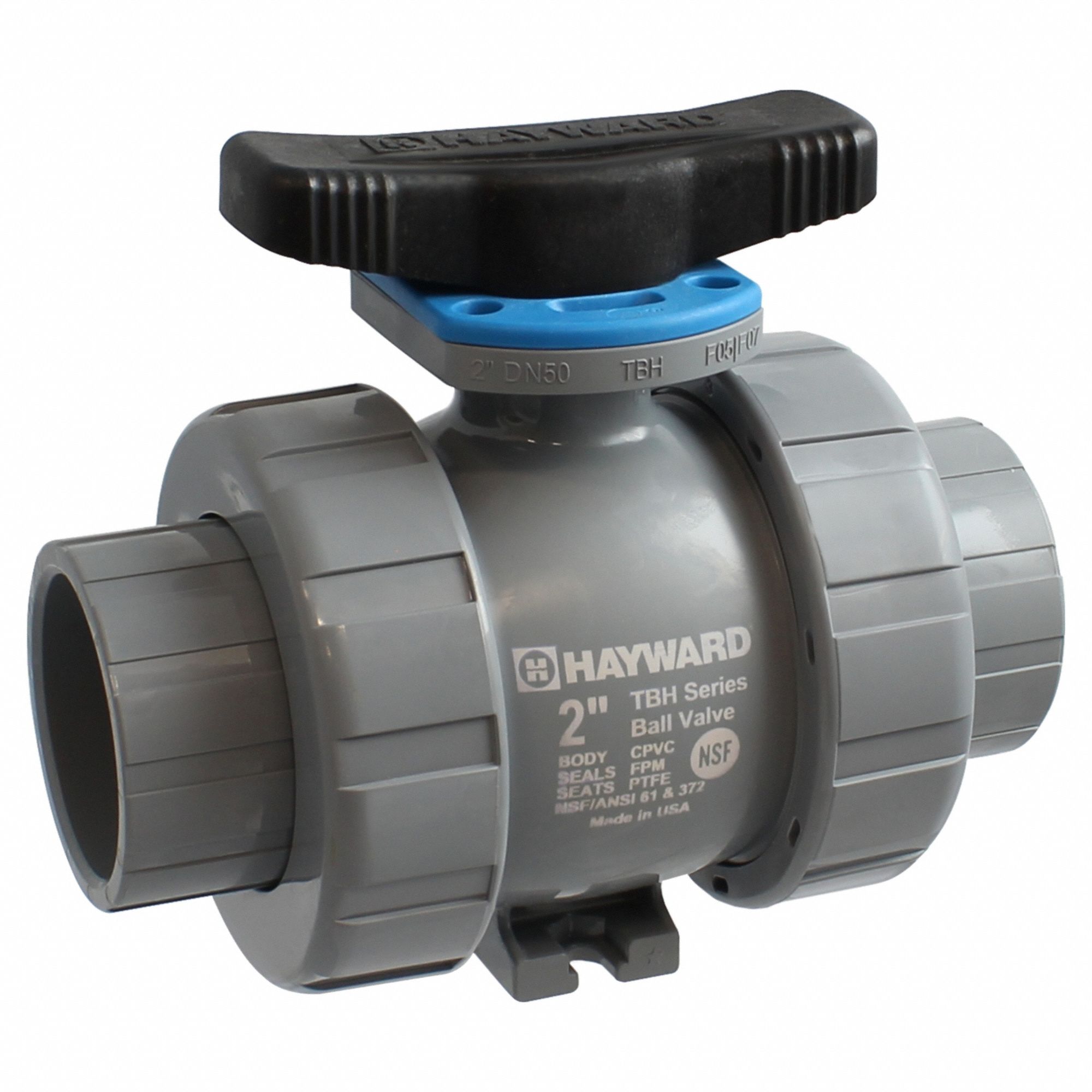 HAYWARD, 1 in Pipe, 1 in Tube, Ball Valve 805G57TBH2100ASTV0Z00