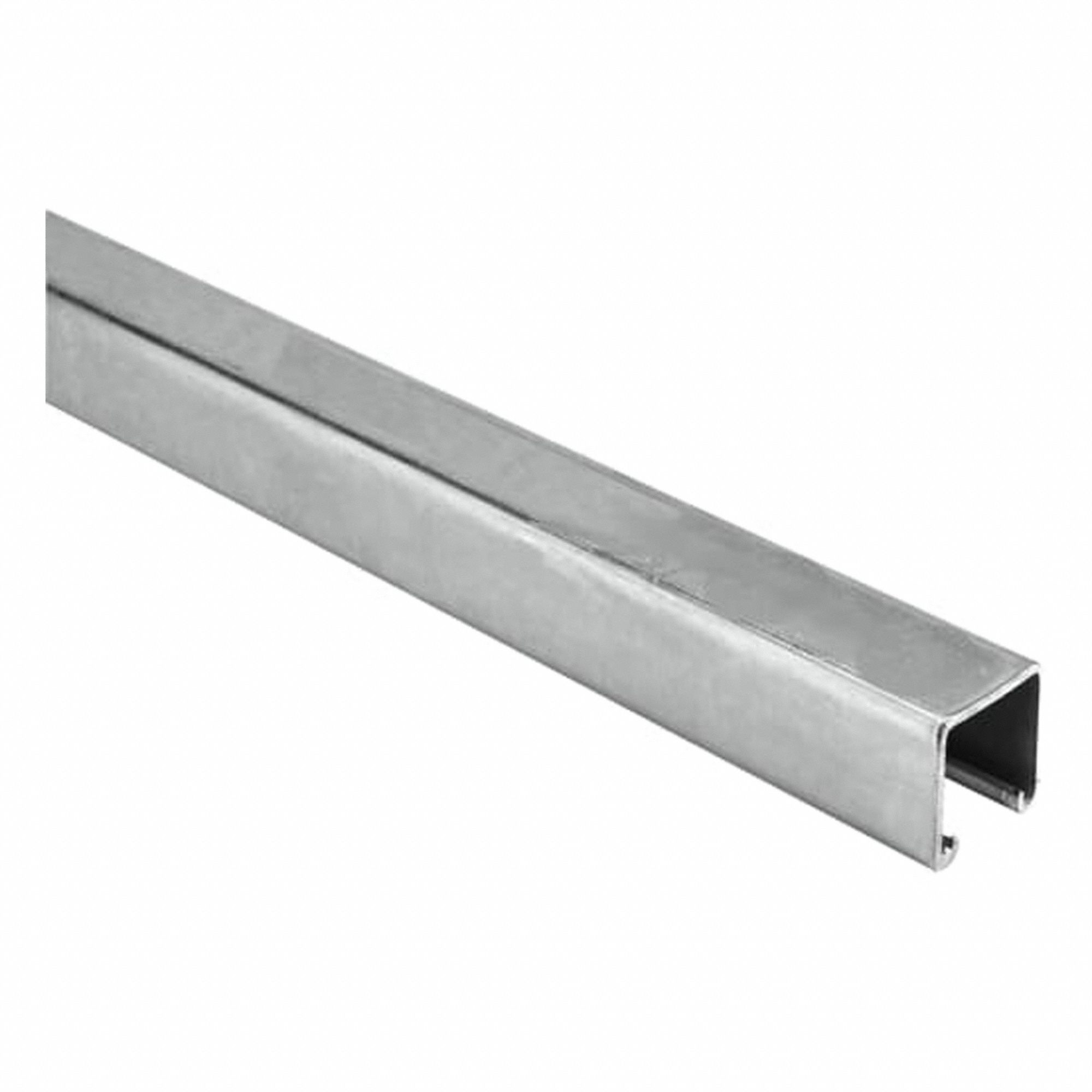 CHANNEL, SOLID, STANDARD, NO HOLES, 12 GAUGE, 10 FT LENGTH X 1 5/8 X 1 5/8 IN, PRE-GALVANIZED STEEL