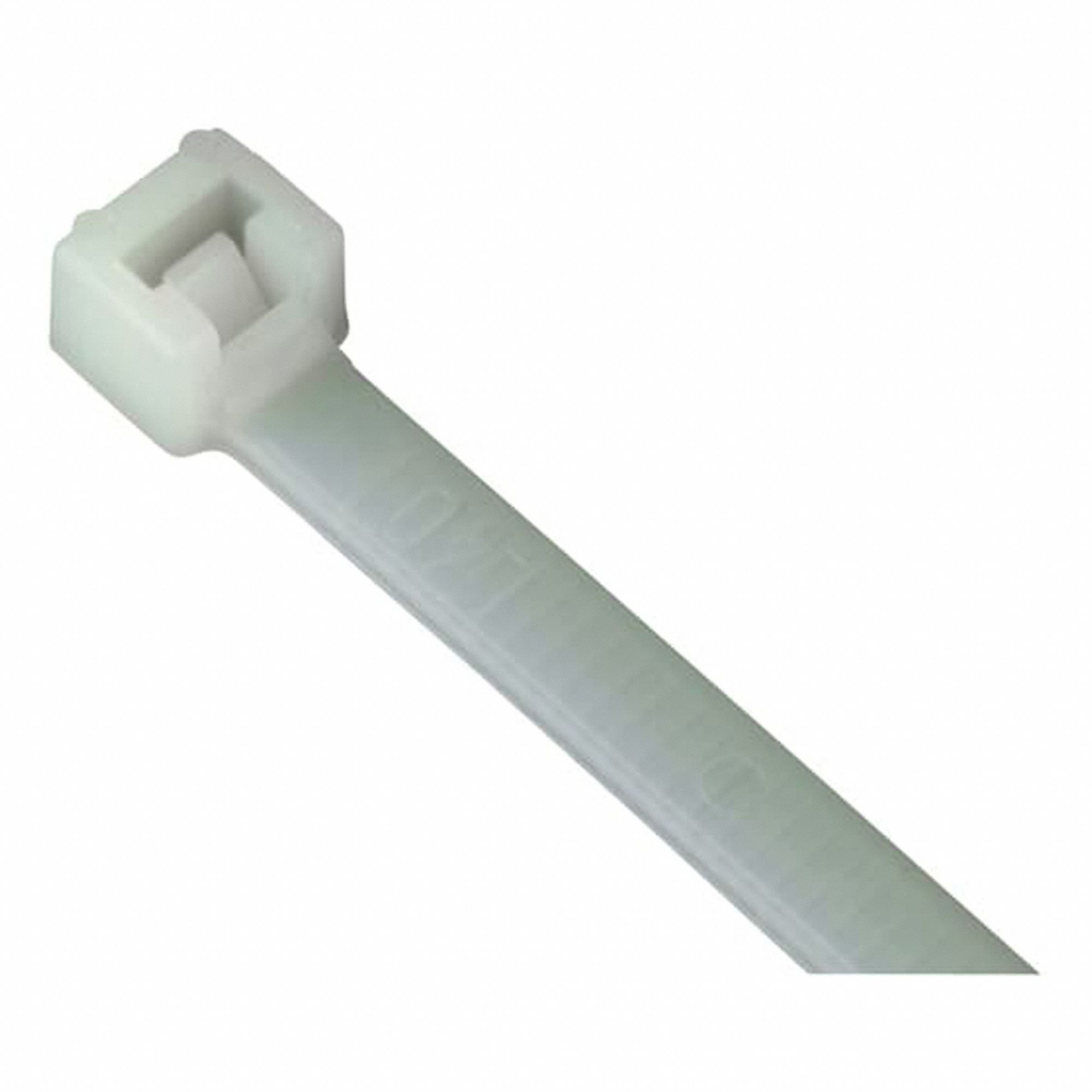 CABLE TIE, NYLON 6/6, NATURAL, 0.14 IN W, 8.9 IN, UV/WEATHER RESISTANT, PLASTIC PAWL, 100 PK